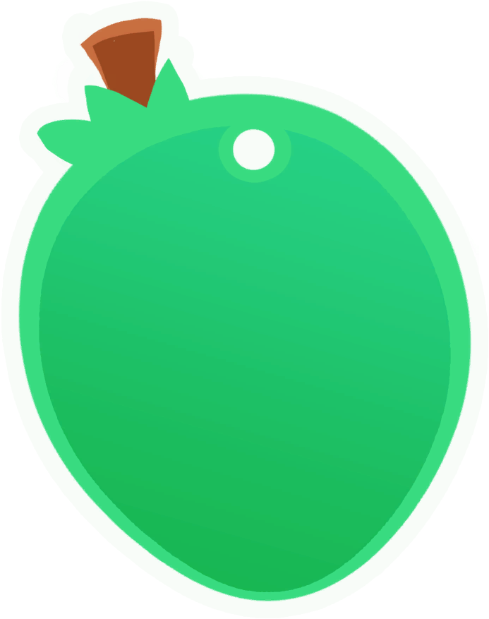 Mint Mango - Slime Rancher Pogo Fruit (1024x1024), Png Download