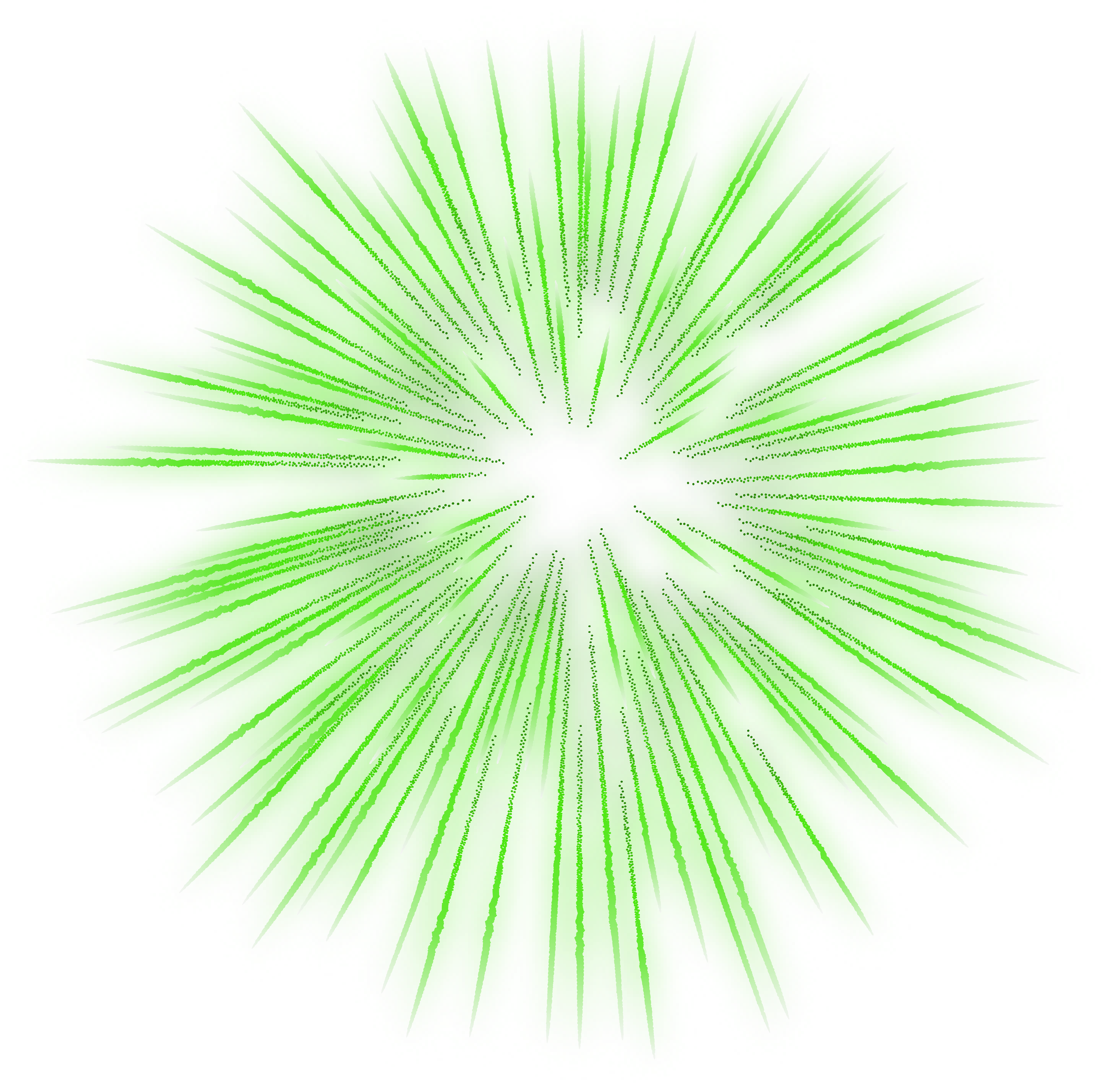 Green Fireworks Png (8000x7847), Png Download