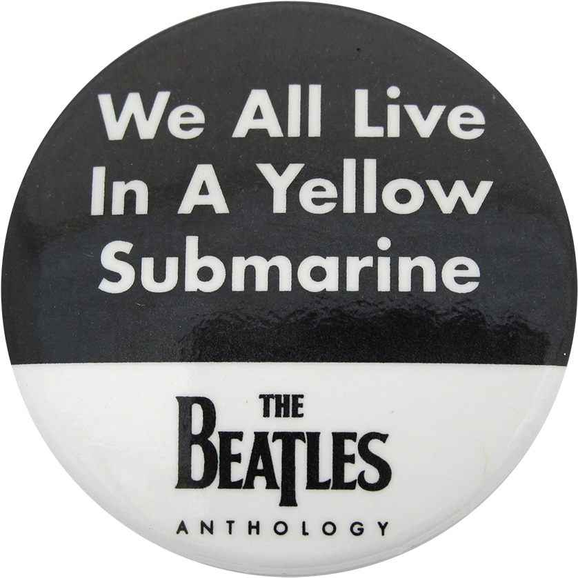 The Beatles Yellow Submarine Music Button Museum - Beatles Button Badge Pinback Anthology Listen Do You (1000x987), Png Download
