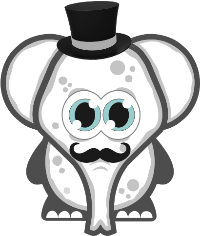 Elephant Christmas Png (547x520), Png Download