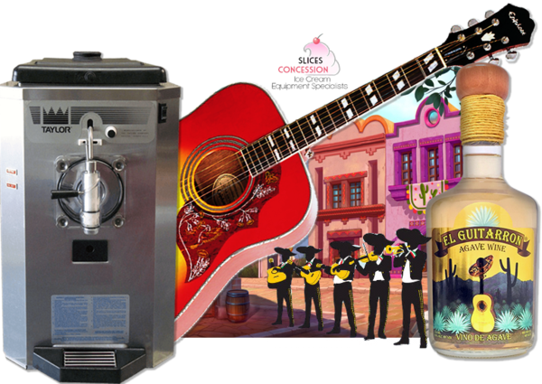 El Guitarron Premium Blend Wine Based Liquor With Mariachi - Epiphone Hummingbird Acoustic Guitar (600x425), Png Download