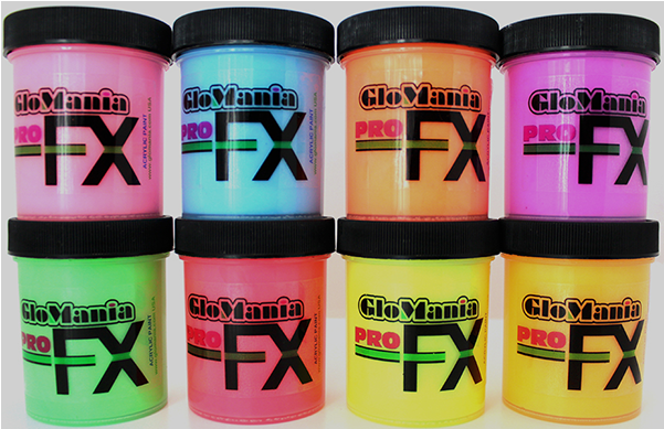 Profx Glow In The Dark Red Acrylic Paint1 - Paint (600x600), Png Download