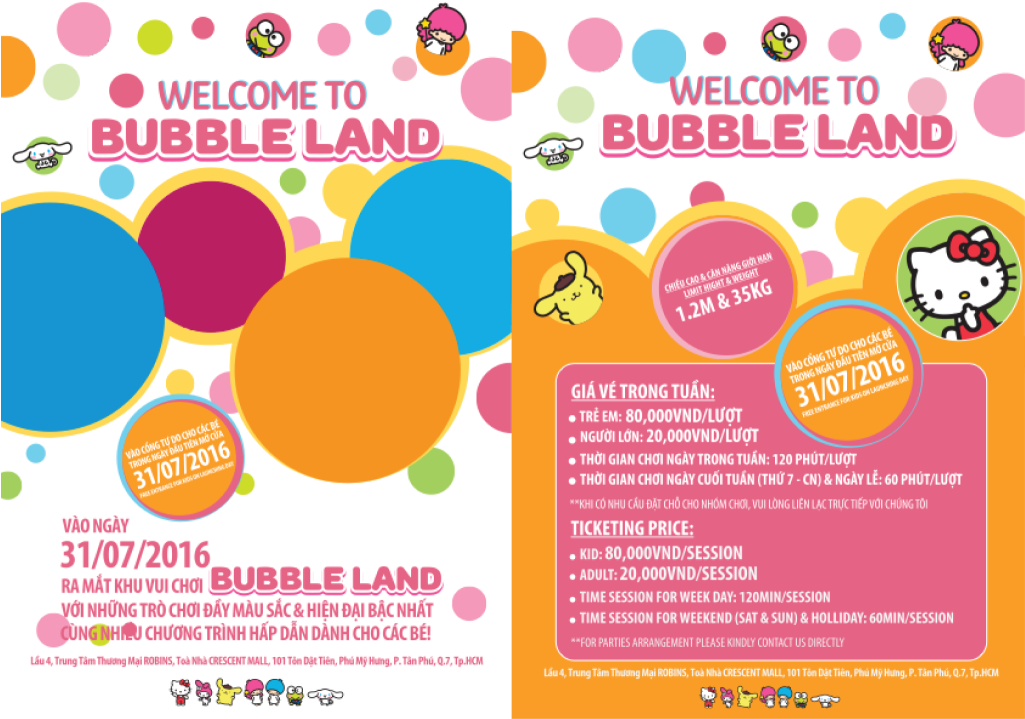 Bubble Land Is The Children's Playground Which Is Unique - Playground Leaflet (1024x727), Png Download