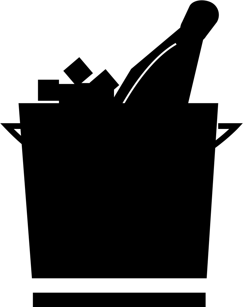 Ice Bucket With Champagne - Portable Network Graphics (778x981), Png Download