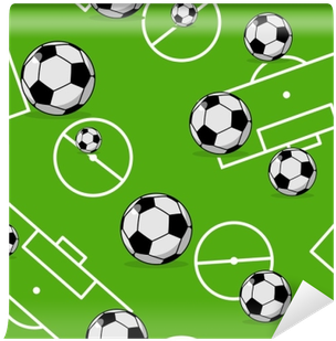 Soccer Ball Seamless Pattern - 10in X 3in I Love Soccer Bumper Sticker Vinyl Vehicle (400x400), Png Download