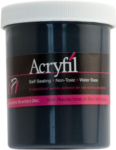 Ipi Acryfil Black 8oz Acrylic Paint - Chocolate (500x588), Png Download