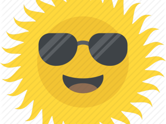 Picture Of A Smiling Sun - Summer Season Icon (640x480), Png Download
