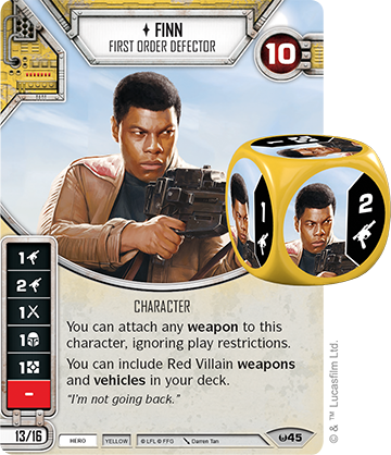 Swd02 Finn - Star Wars Destiny Jango Fett (360x418), Png Download