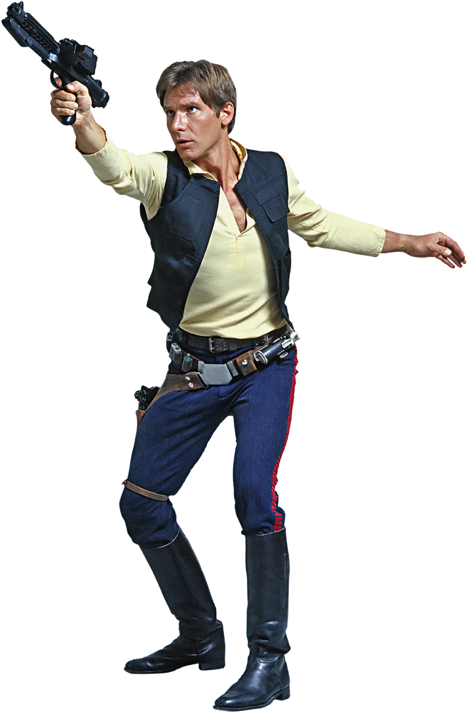 Star Wars Clipart Han Solo - Fathead Star Wars Han Solo Wall Graphic (1024x1473), Png Download