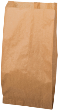 Flat Paper Bag Brown 1kg - Plywood (360x360), Png Download