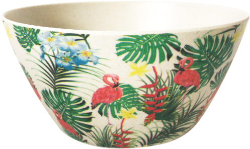 Bright Flamingo Salad Bowl 25cm - Bowl (500x500), Png Download