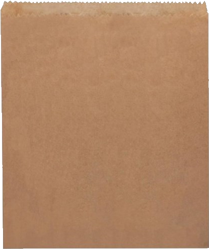 Flat Brown Paper Bag (550x550), Png Download