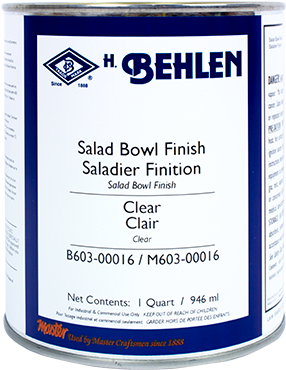 Salad Bowl Finish - Behlen Rockhard Waterborne Brushing Varnish Quart (405x405), Png Download