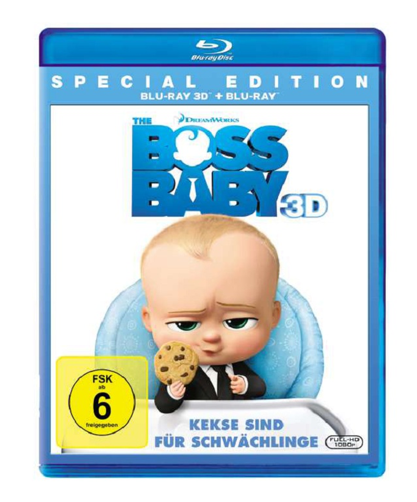 Amazoncom The Boss Baby Bluray Alec Baldwin Steve - Boss Baby 3d Blu Ray (1024x1024), Png Download