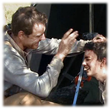 "slow West" Behind The Scenes - Michael Fassbender Behind The Scenes (363x360), Png Download