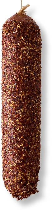 Crushed Chilli Coated Salami - Salami (418x668), Png Download