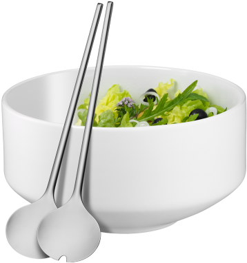 Salad Bowls With Matching Accessories - Wmf Salatschale 3-teilig Powder Blue Satin Moto - Soup/salad (596x386), Png Download