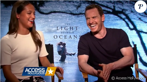 Alicia Vikander Et Michael Fassbender Complices En - Girl (950x333), Png Download