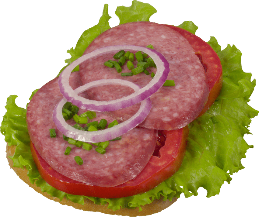Free Png Salami Bread Png Images Transparent - Бутерброды В Пнг (851x714), Png Download