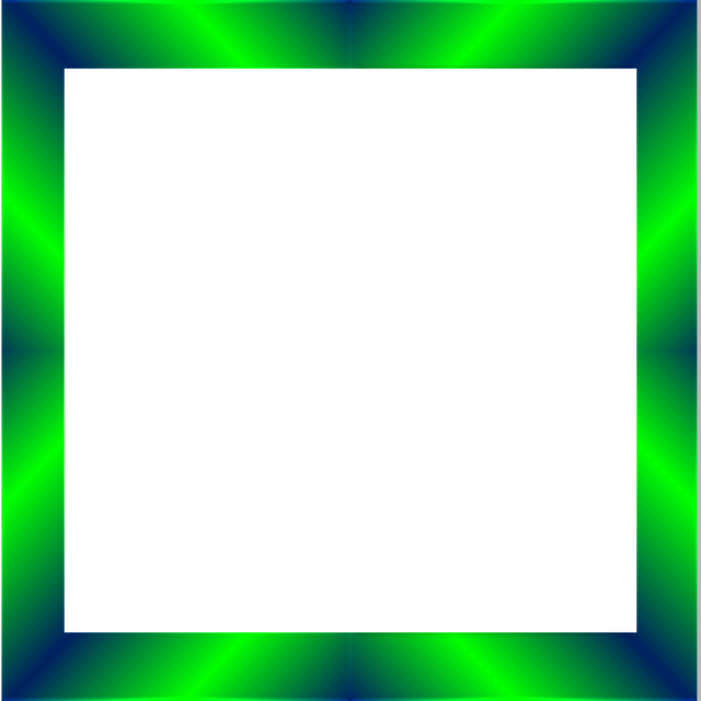 Emerald Green Border (640x640), Png Download