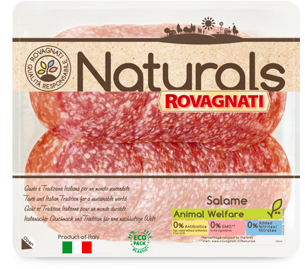 Naturals Salami - Naturals Rovagnati (470x400), Png Download