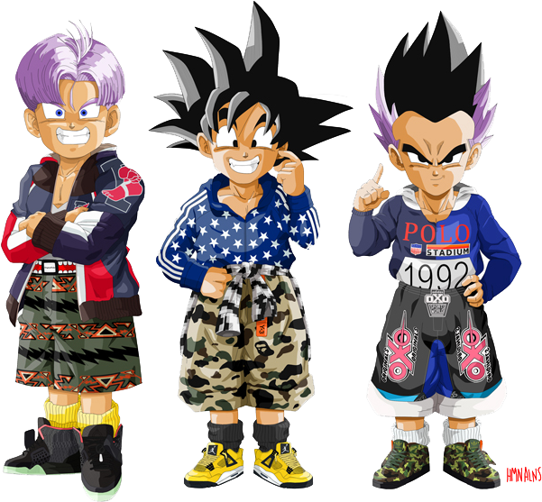 Dragon Ball Z X Hmn Alns - Dragon Ball Z Hmn Alns (601x557), Png Download