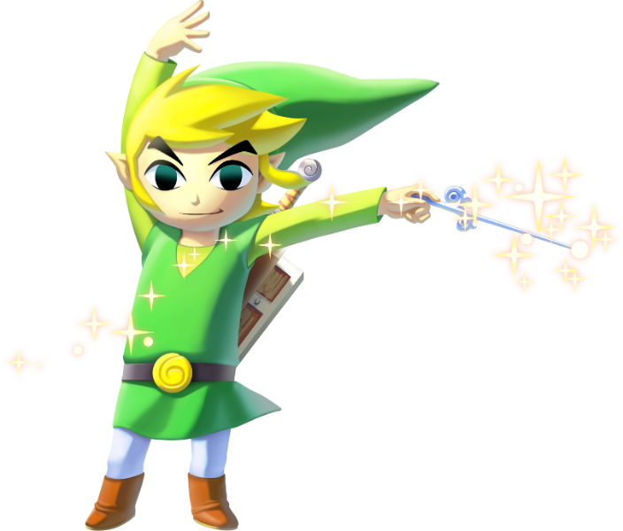 Wiiu Wind Waker Link - Zelda Wind Waker Link (640x581), Png Download