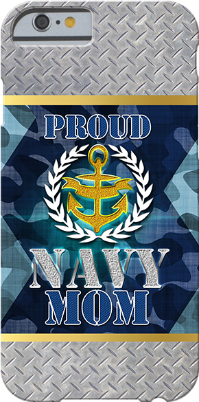 Proud Navy Mom Gold Anchor Leaf Phone Case - Vexilloid Of The Roman Empire (301x600), Png Download