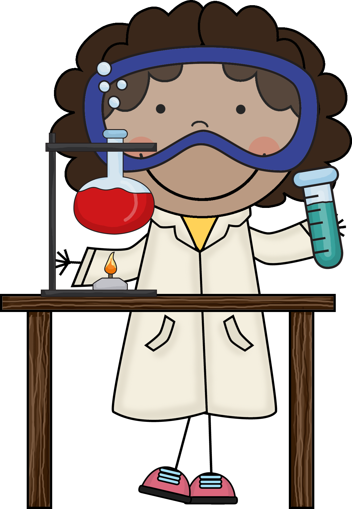 Scientist Clipart Little Scientist - Lab Safety Poster (1226x1770), Png Download