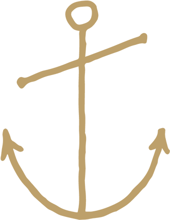 Anchor Gold Sm - Cross (1000x430), Png Download