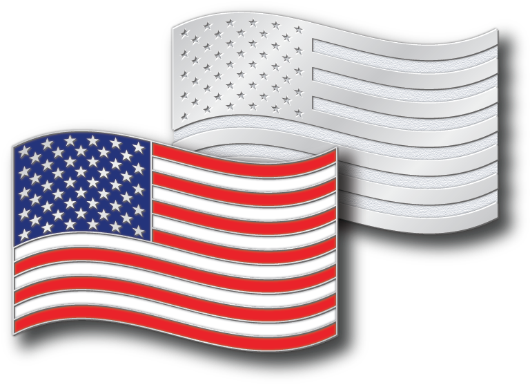 The American Flag - United States Presidential Flag Pin (799x610), Png Download
