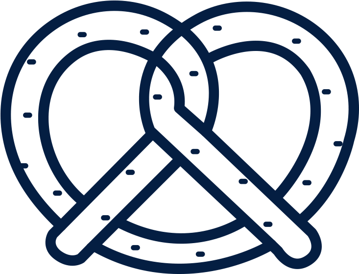 Food Manufacturing - Pretzel Coloring Book (740x560), Png Download