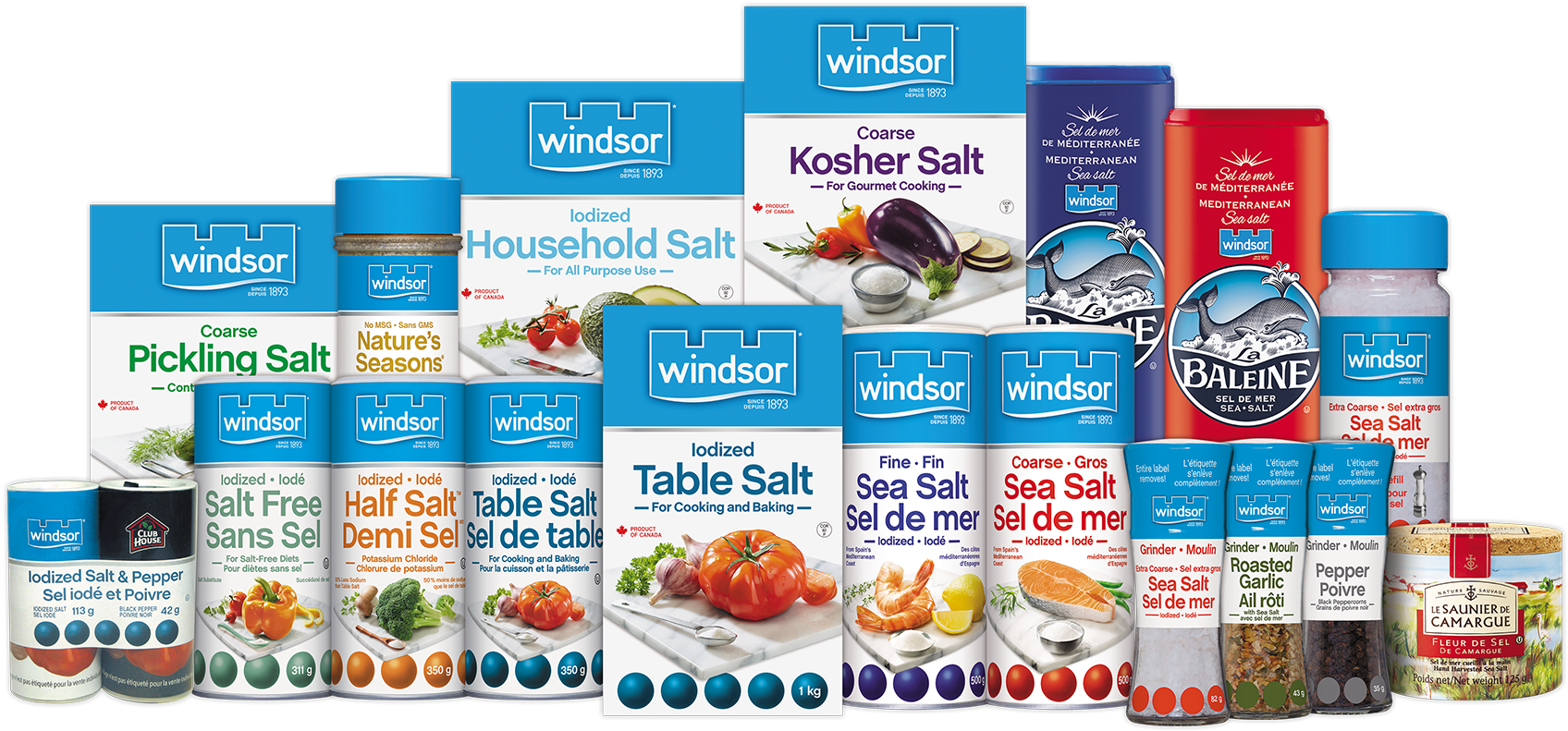 Windsor Products - Windsor Salt Windsor Table Salt (1732x869), Png Download