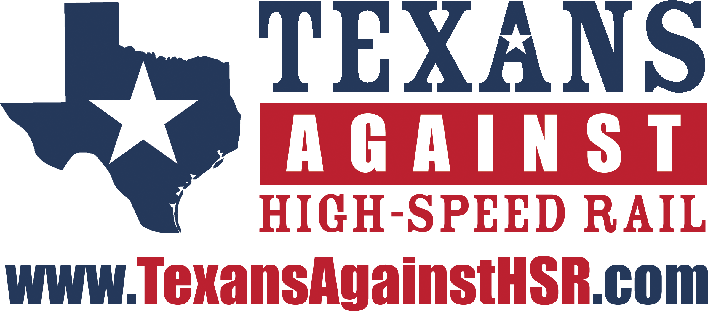 Texans Against High-speed Rail P - Texas High Speed Rail (2588x1200), Png Download