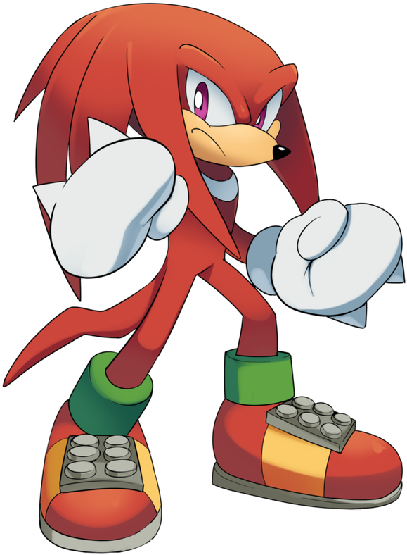 Knuckles The Echidna - Knuckles Drawloverlala (581x800), Png Download