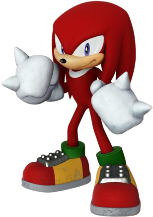 Knuckles The Echidna Sonic Underground Sonia - Knuckles The Echidna 3d (351x479), Png Download