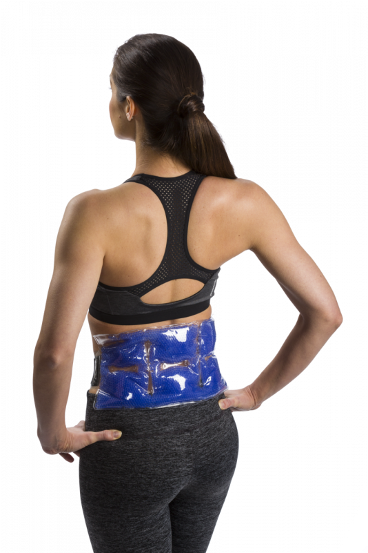 Therapearl Back Wrap In Use - Sports Bra (800x800), Png Download