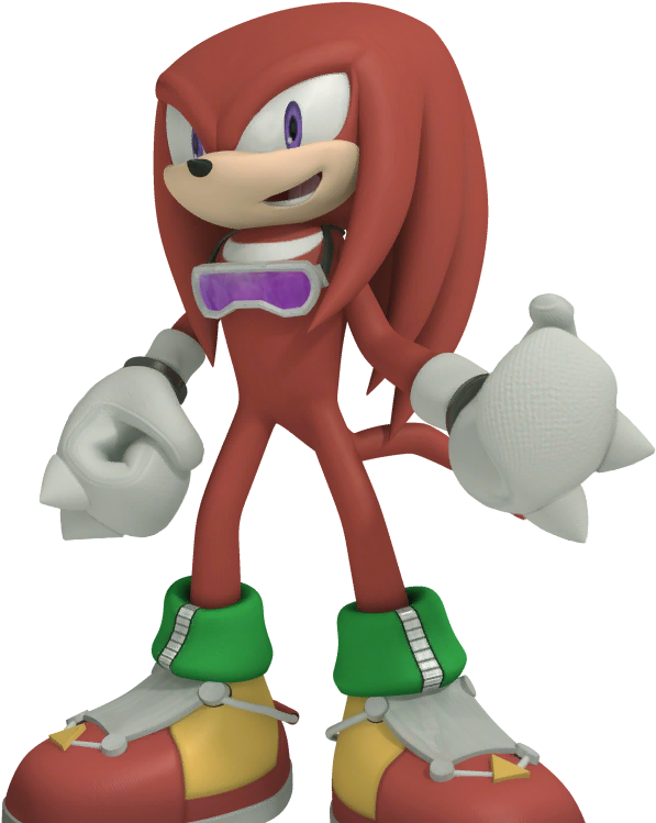 Sonic Free Riders - Knuckles Sonic Riders (1024x1024), Png Download