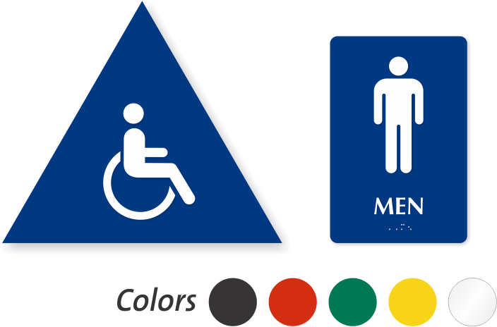 Zoom, Price, Buy - Tablecraft 695633 6 In X 9 In Restroom Sign (800x529), Png Download