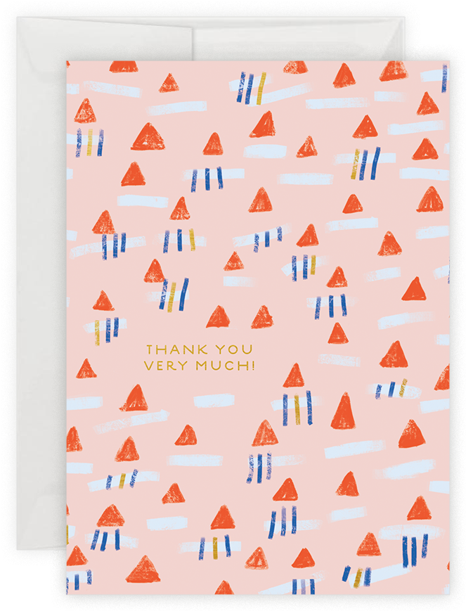 Thank You Very Much Note Card Set (1000x1000), Png Download