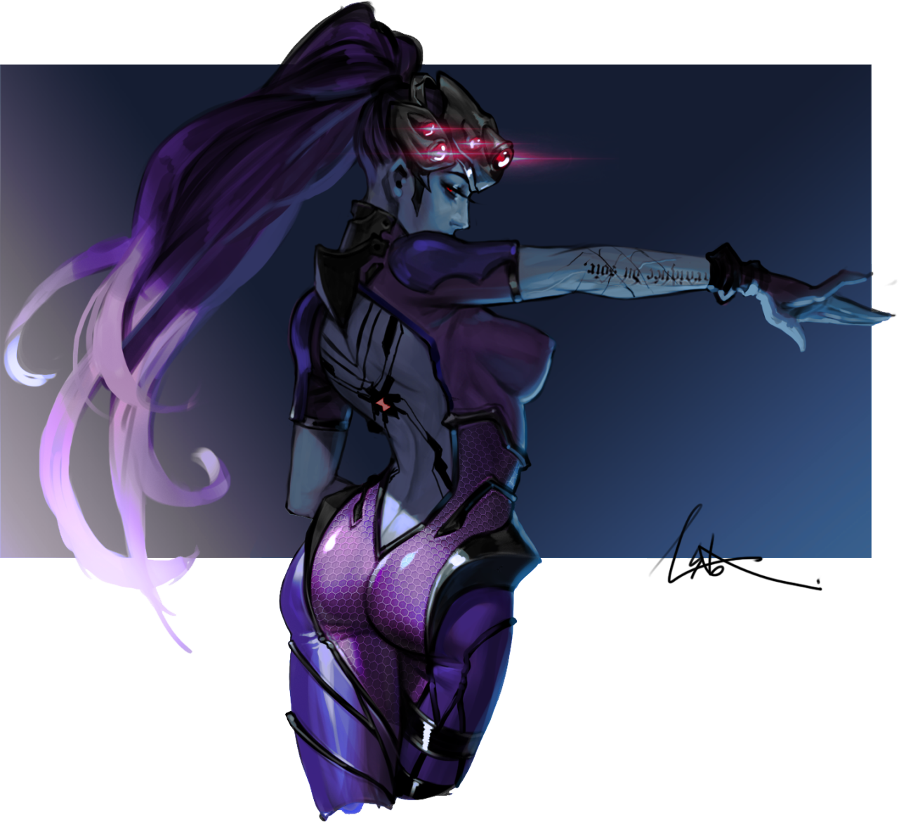 Options - Widowmaker Danbooru (1280x1170), Png Download