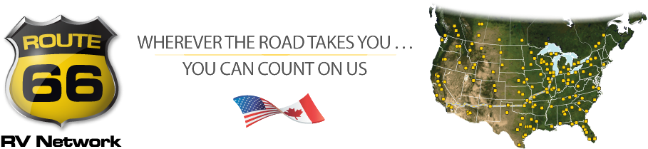 Route 66 Rv Network (919x239), Png Download