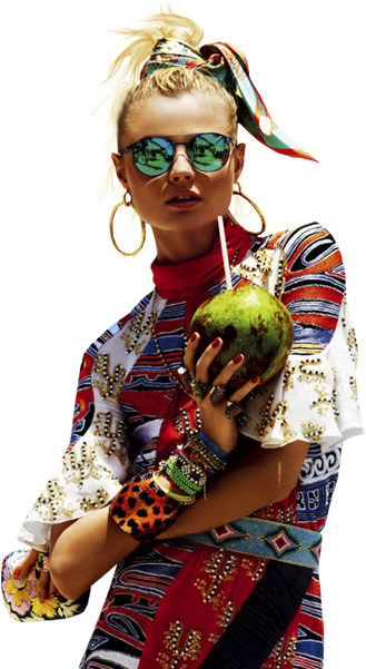 Women With Glasses - Fashion (411x600), Png Download