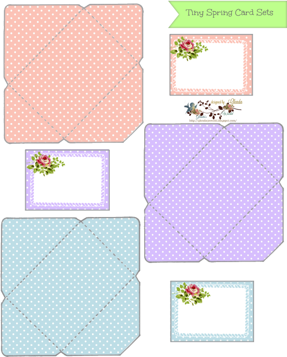 🐤 Tiny Spring Note Card Sets 🐤 - Motif (600x750), Png Download
