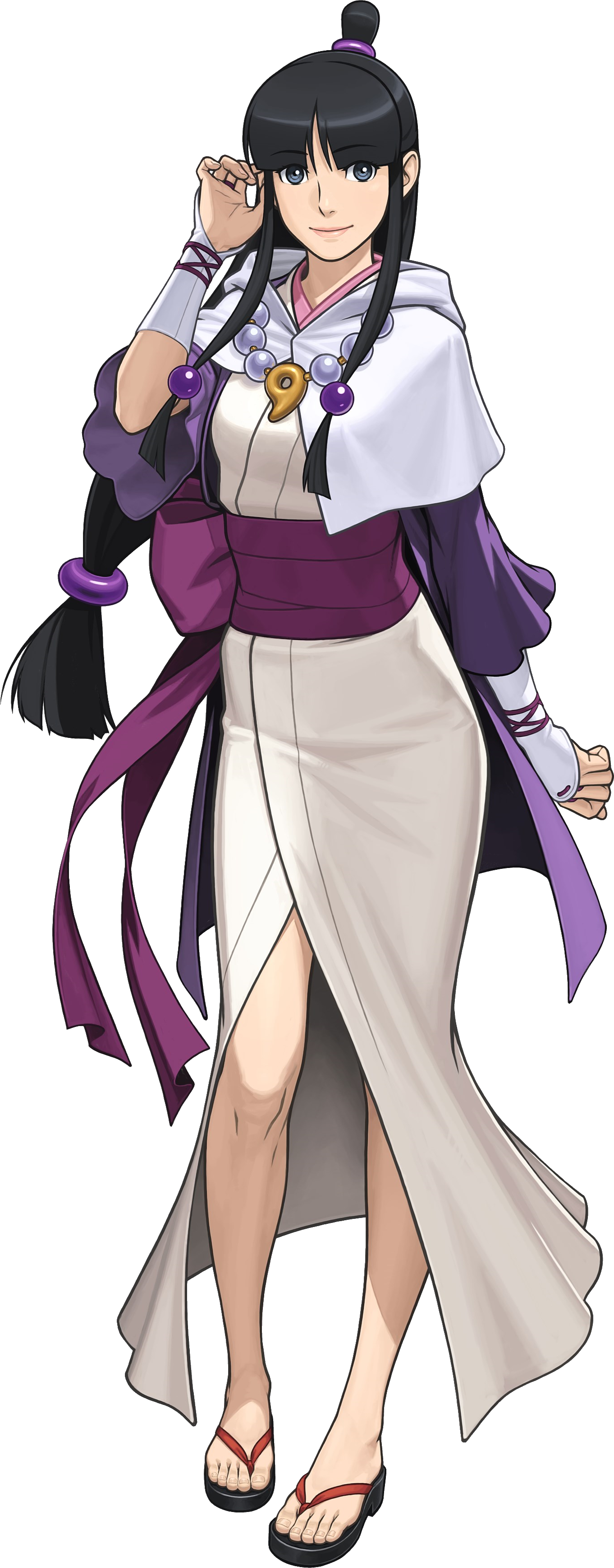 After The Time Skip In Apollo Justice, Many Important - Maya Fey Spirit Of Justice (1362x3472), Png Download