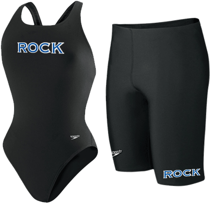 Rock Speedo Solids Black - Swimsuit (500x500), Png Download