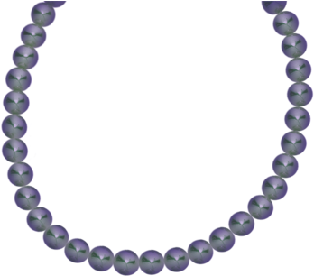 Black Freshwater Pearl Strand - Welcome To Our Beginning Printables (376x480), Png Download
