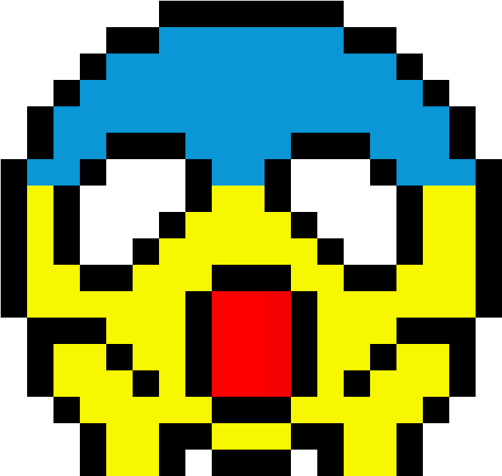 Emoji Pixel Art - 8 Bit Mega Man Helmet (1184x1184), Png Download