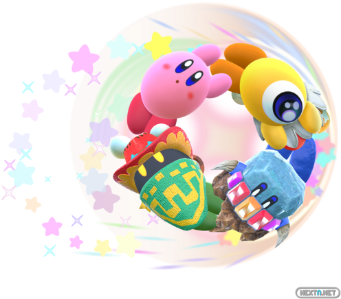Kirby Star Allies Más Kawaii Que Nunca - Happy Valentines Day Kirby (536x479), Png Download