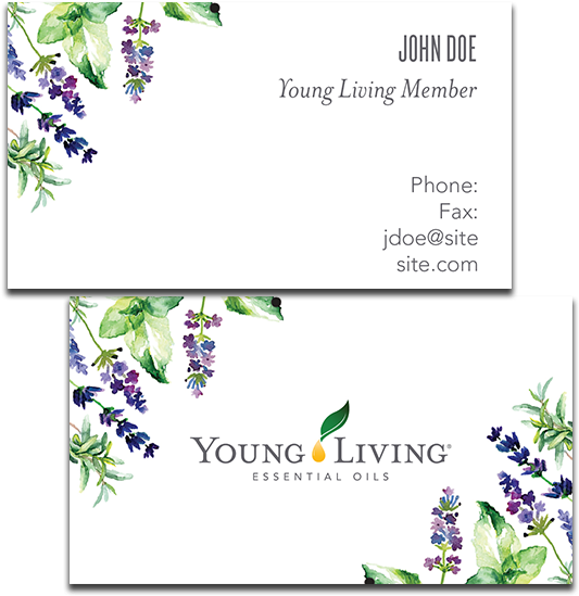 Plants Business Card - Young Living (750x750), Png Download